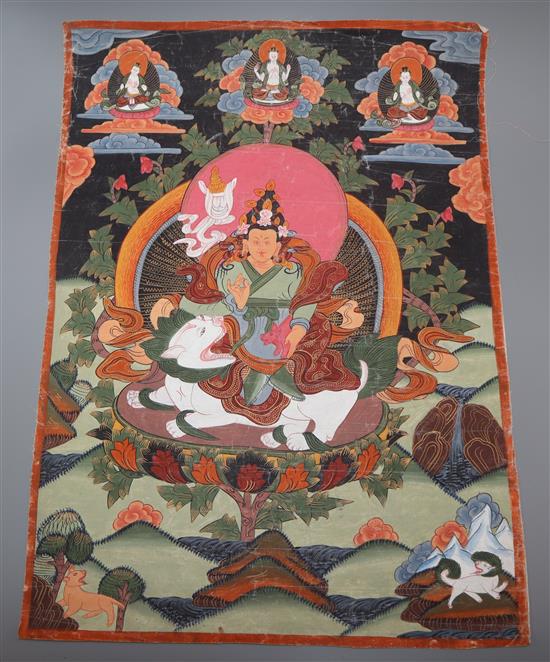 Two Nepalese or Tibetan thangkas